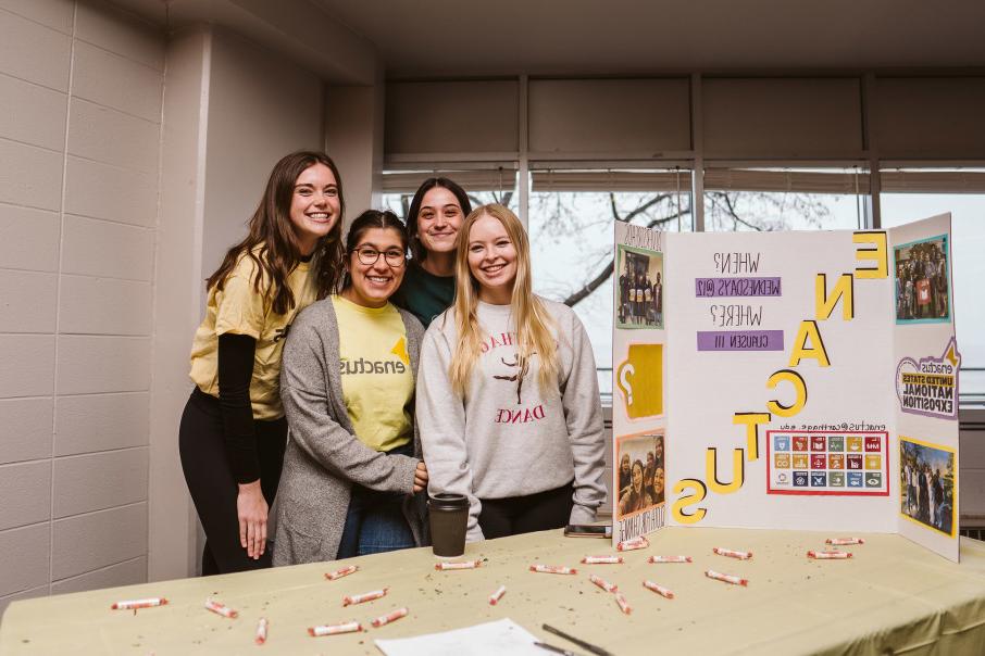 Enactus at the Involvement Fair.